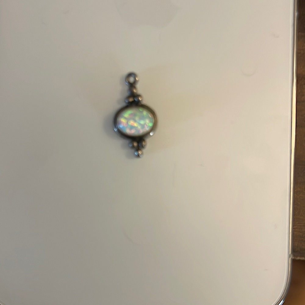 Sterling Silver and opal antique pendant